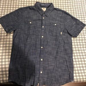 Vans NavyShort Sleeve Button Up